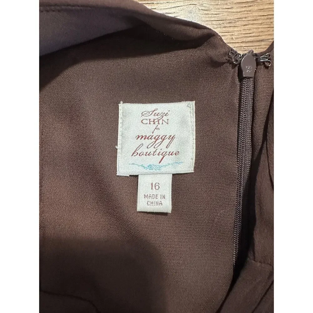 NWT Vintage Suzi Chin Cocktail Dress - Picture 2 of 5